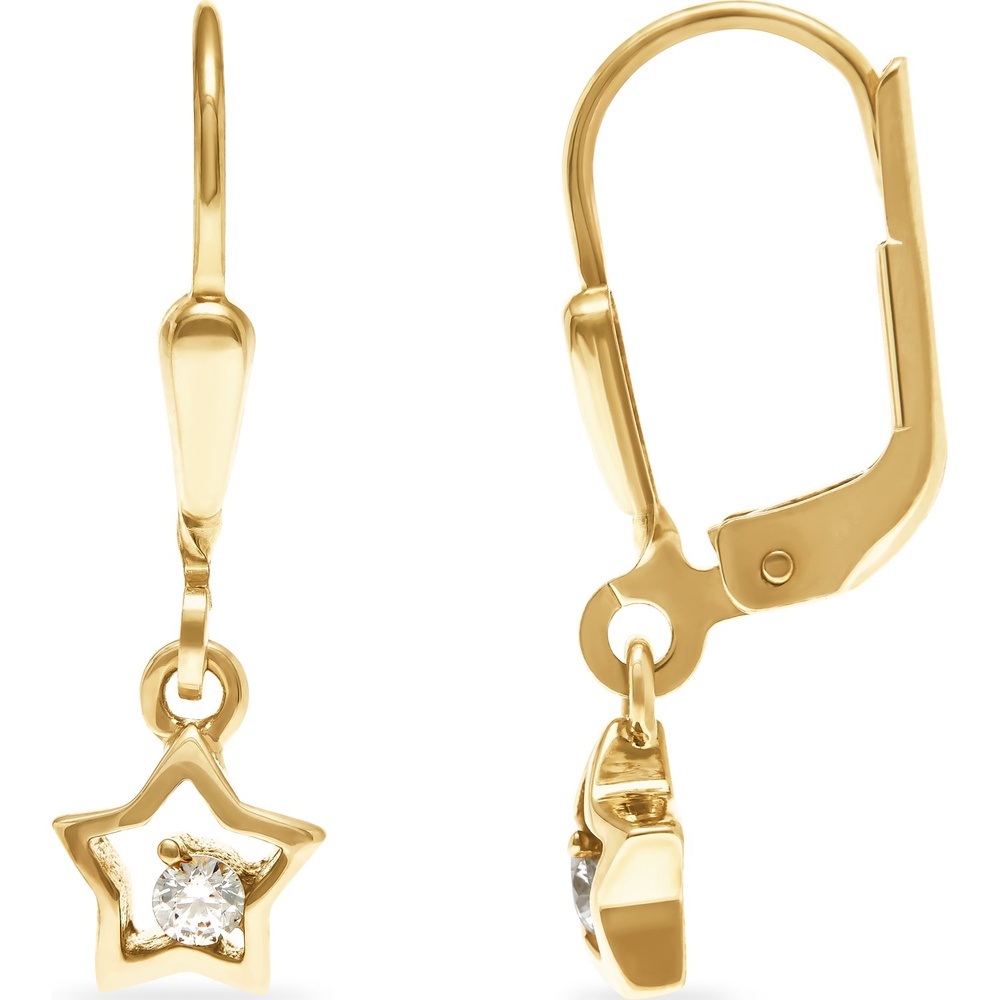 FAVS Boucles d'oreilles 375 Or jaune Boucles d'oreilles
