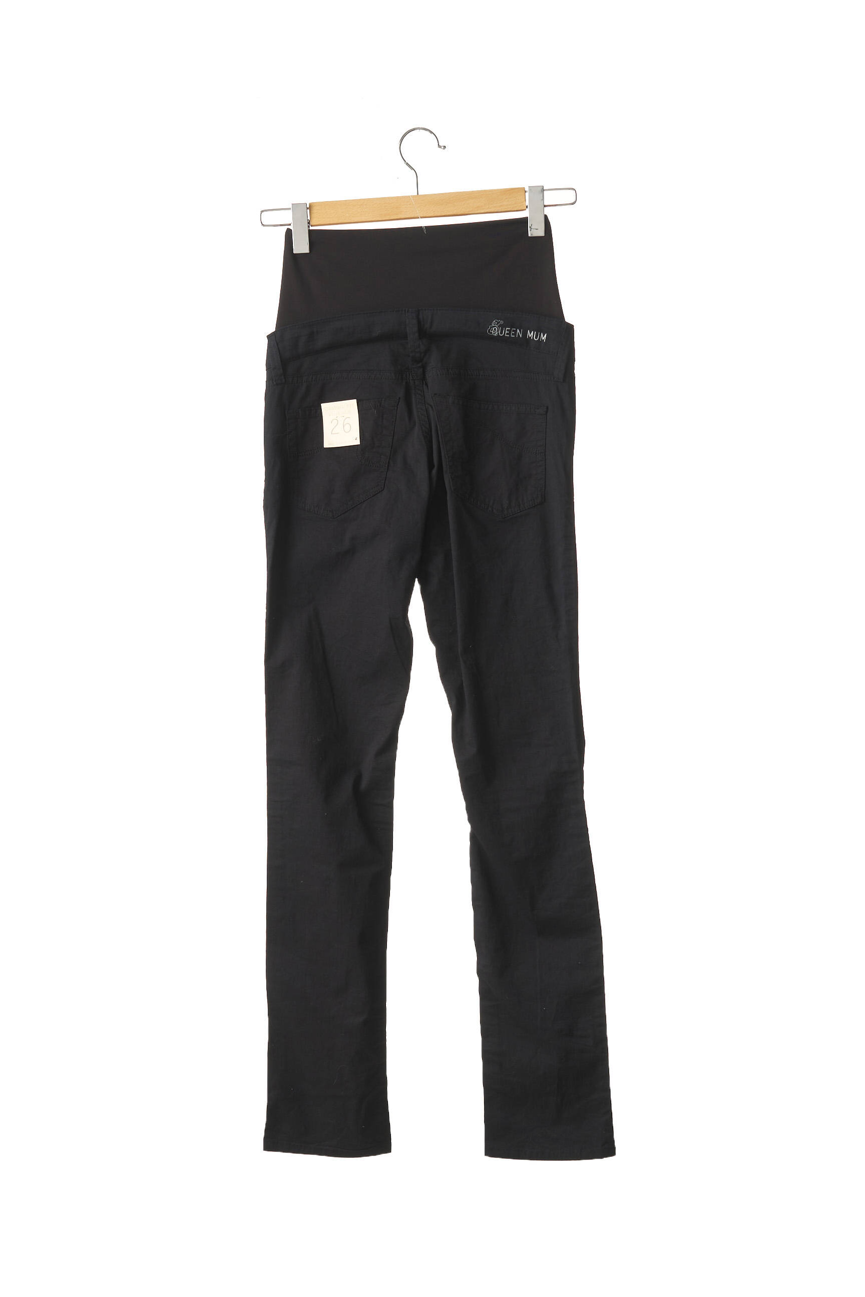 Queen Mum Pantalons Maternite Femme couleur noir