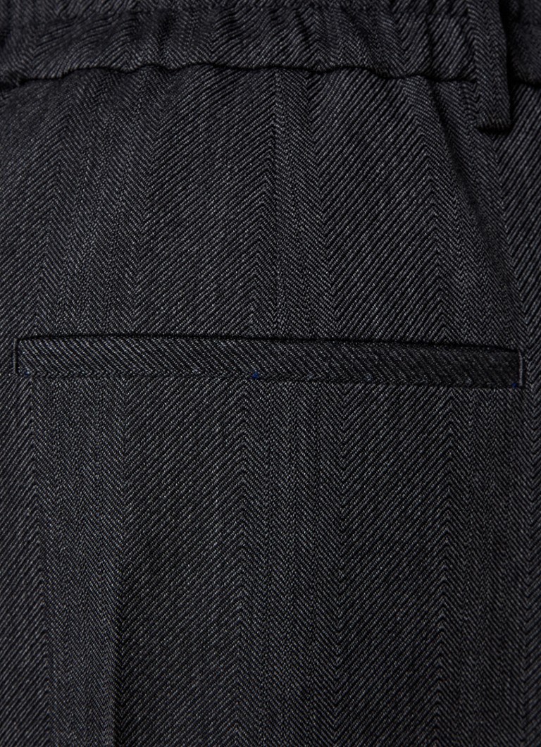 Pantaloni Burberry din lână cu croi larg și buzunare laterale