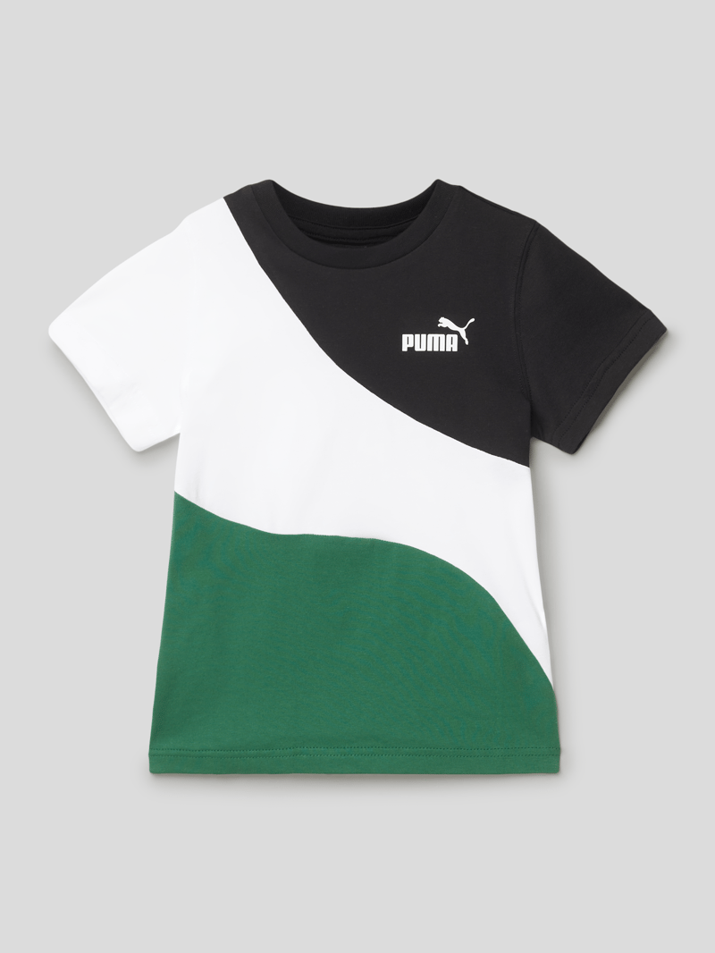 T-Shirt mit Logo-Print in grün