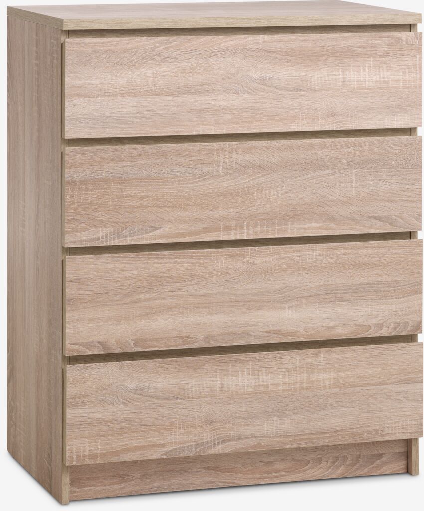 LIMFJORDEN LIMFJORDEN Commode, 4 tiroirs, Chêne clair