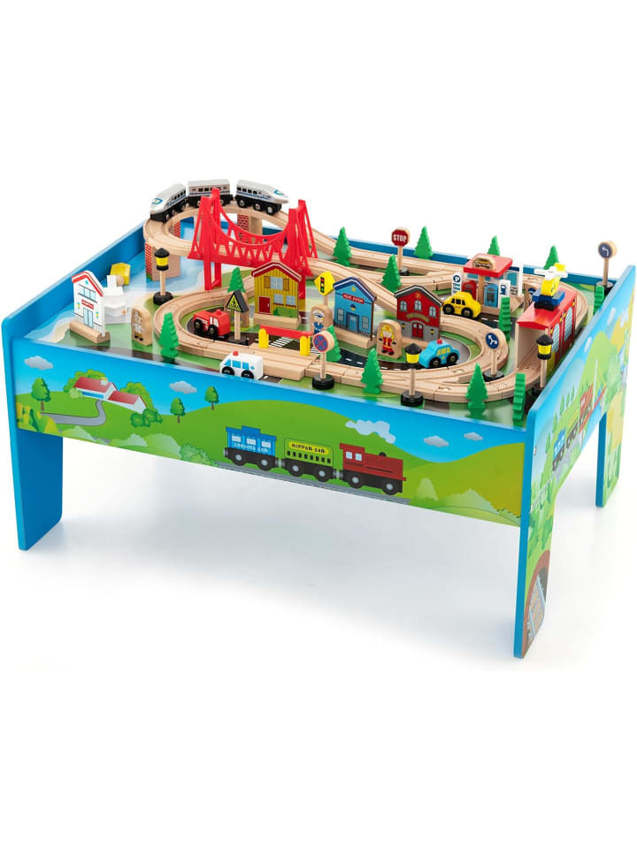 COSTWAY 80 tlg. Set Eisenbahn in Bunt günstig kaufen 60 cm