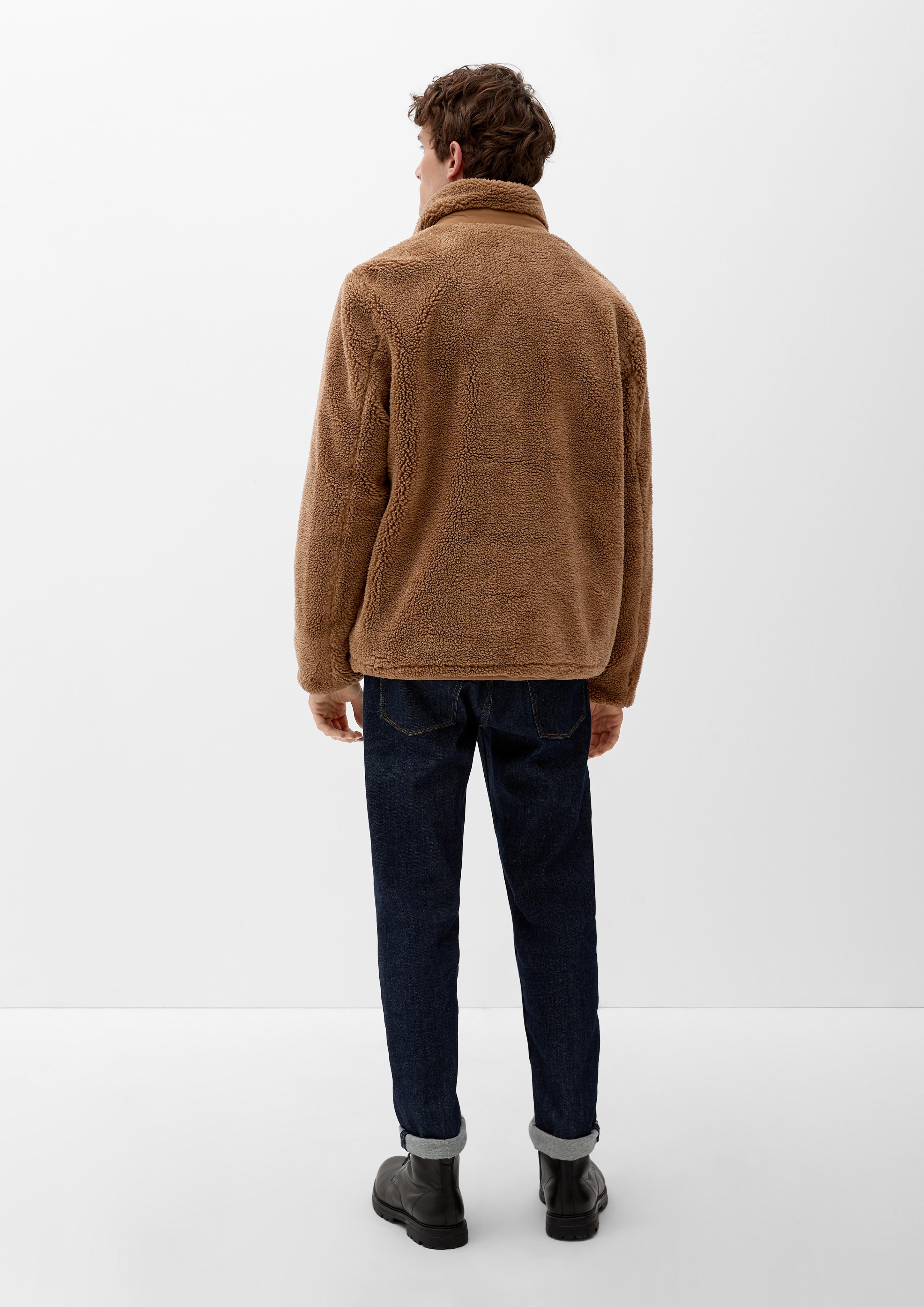 Teddy-Jacke mit Brusttaschen  2115333-8592