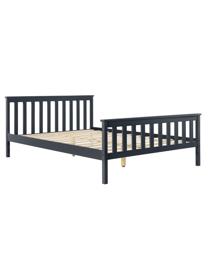 en.casa Holzbett Visby in Grau (B)180cm günstig kaufen onesize