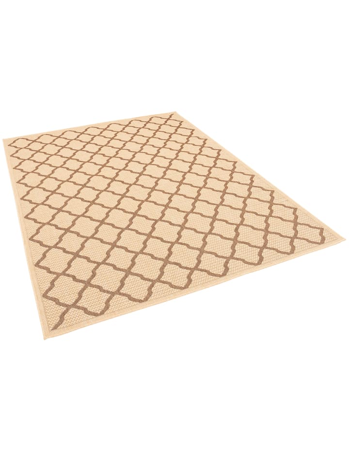 Pergamon In & Outdoor Teppich Flachgewebe Valencia Modern in Beige günstig kaufen