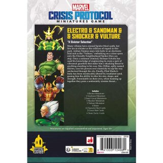 Marvel: Crisis Protocol – Electro, Sandman, Shocker & Vulture (Multilingual)