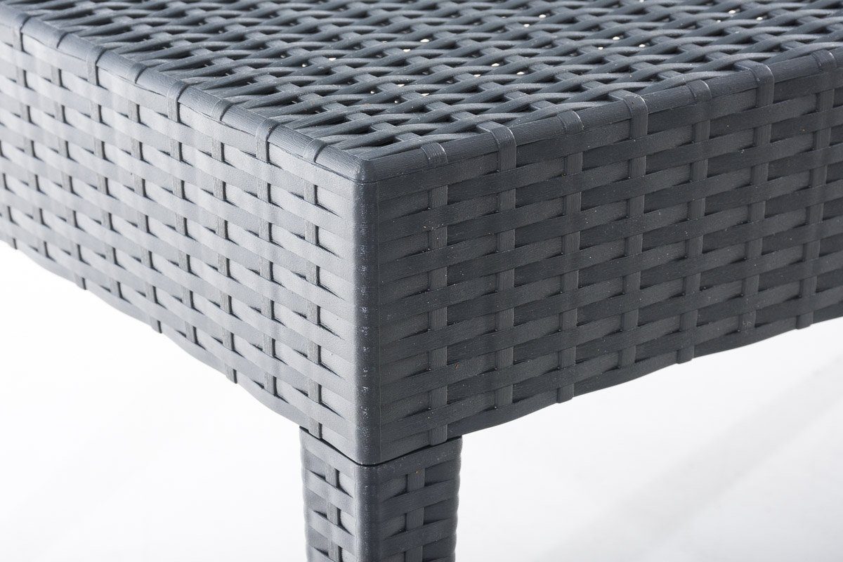 CLP Gartentisch Miami Polyrattan, aus Kunststoff stapelbar