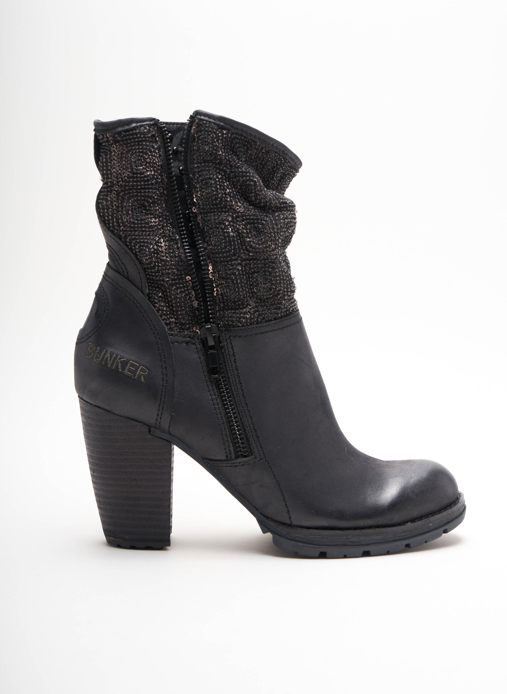Bunker Bottines Femme couleur noir