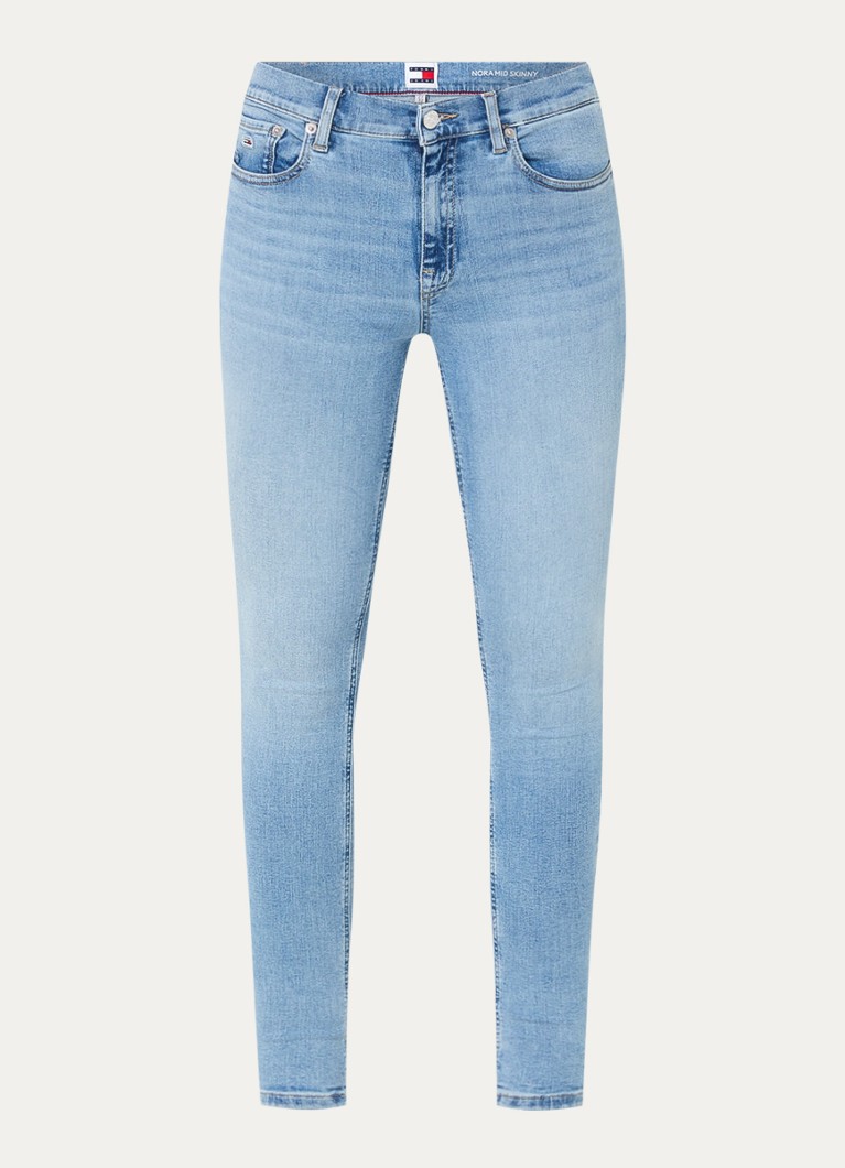 Blugi skinny Tommy Hilfiger Nora cu talie medie, spălare deschisă