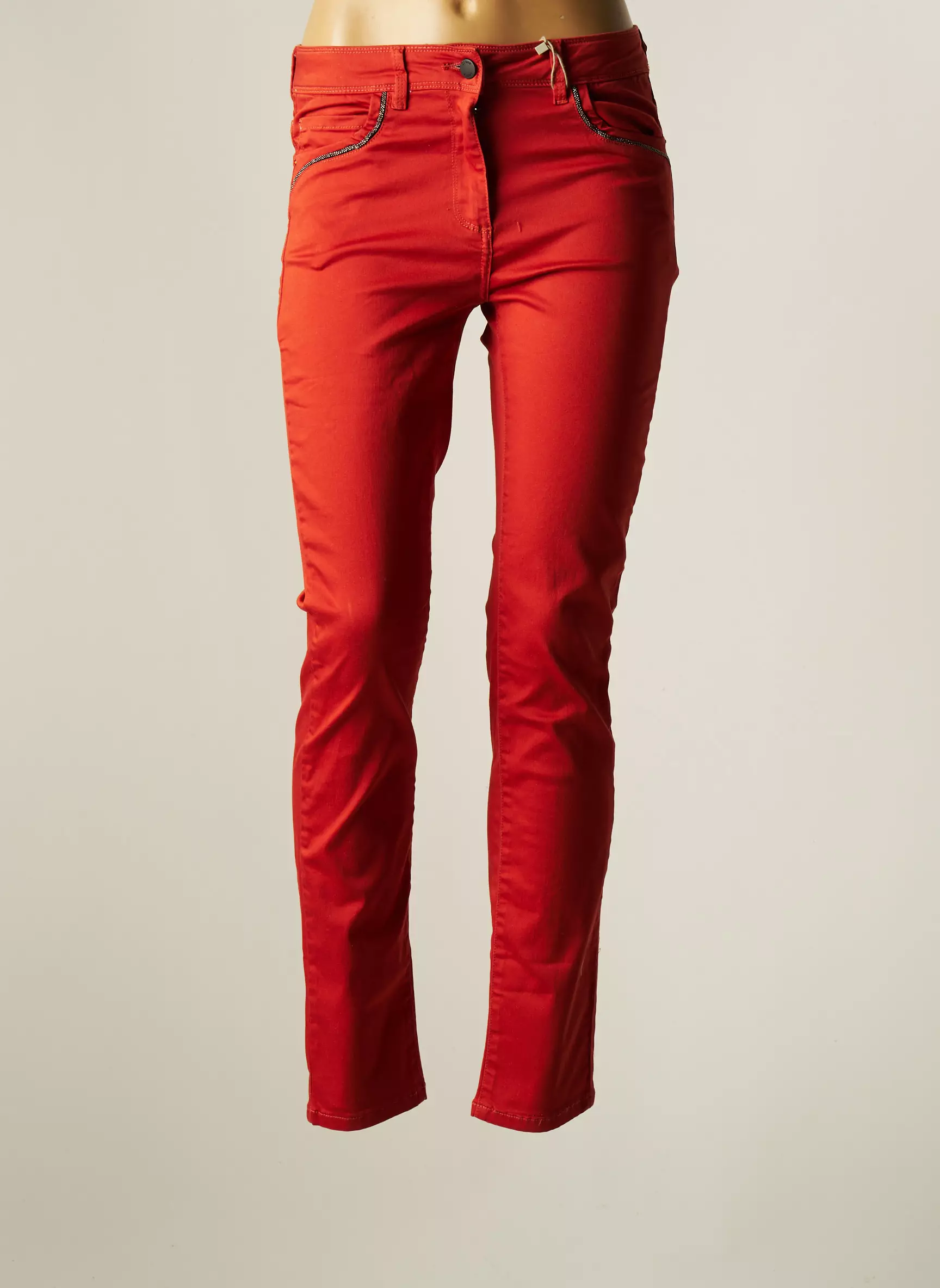 Diane Laury Pantalons Slim Femme couleur orange