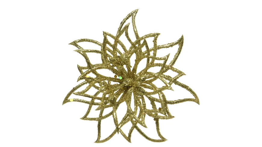 Blume Plastik gold