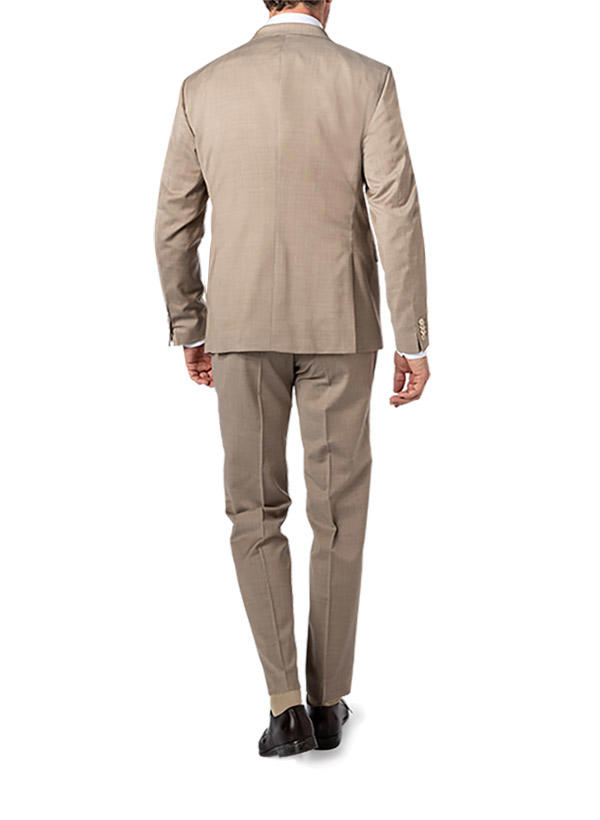 BALDESSARINI, Anzug mit Weste, Slim Fit, Schurwolle, sand