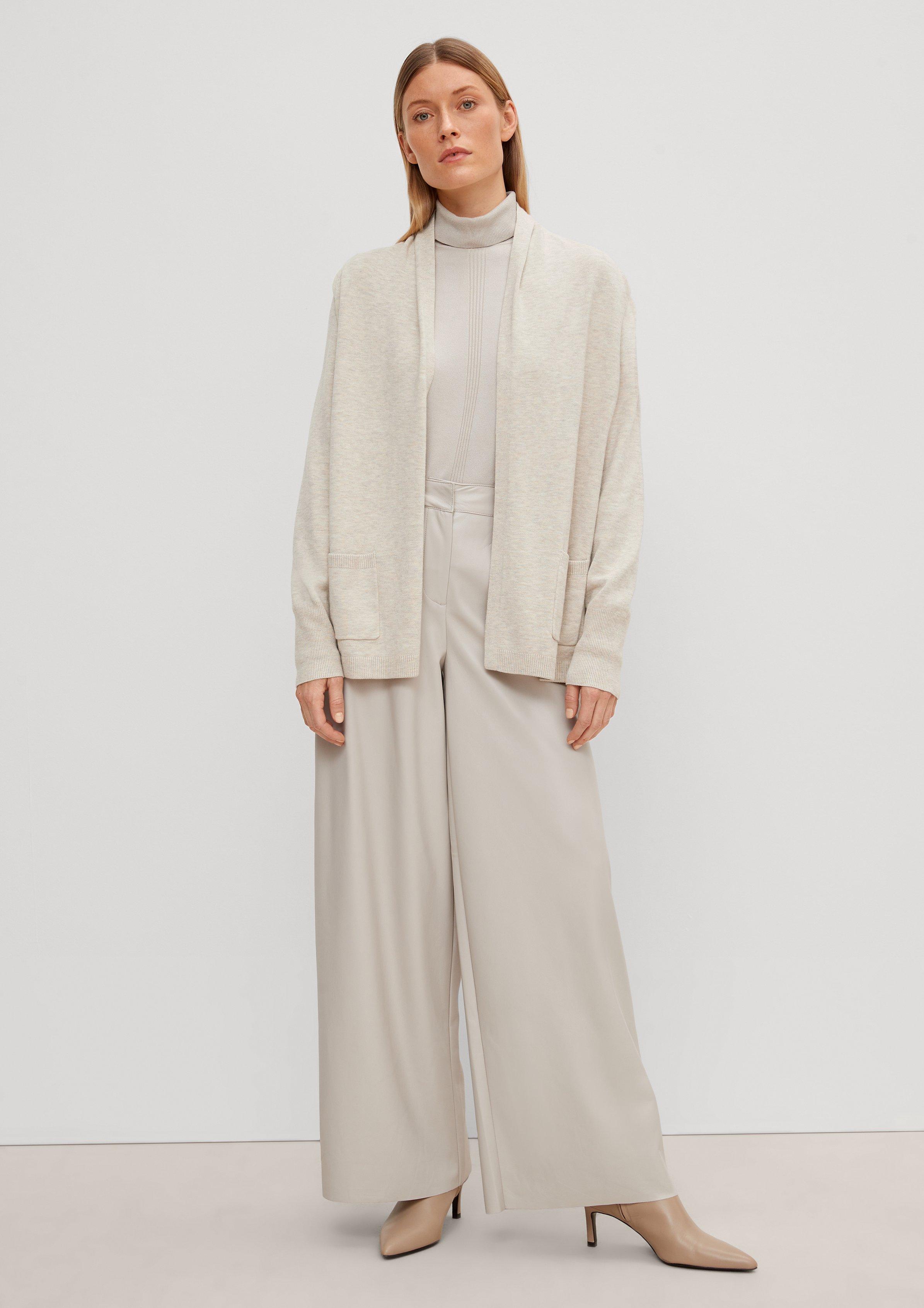 Jacke aus Viskosemix - helles beige