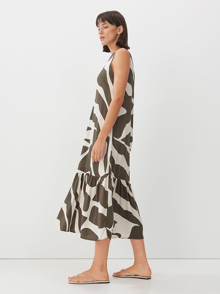 Someday Kleid in Khaki/ Creme günstig kaufen