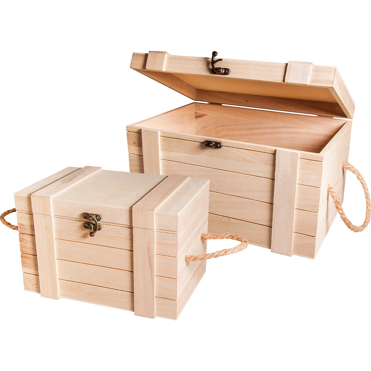 Holz Truhen Set