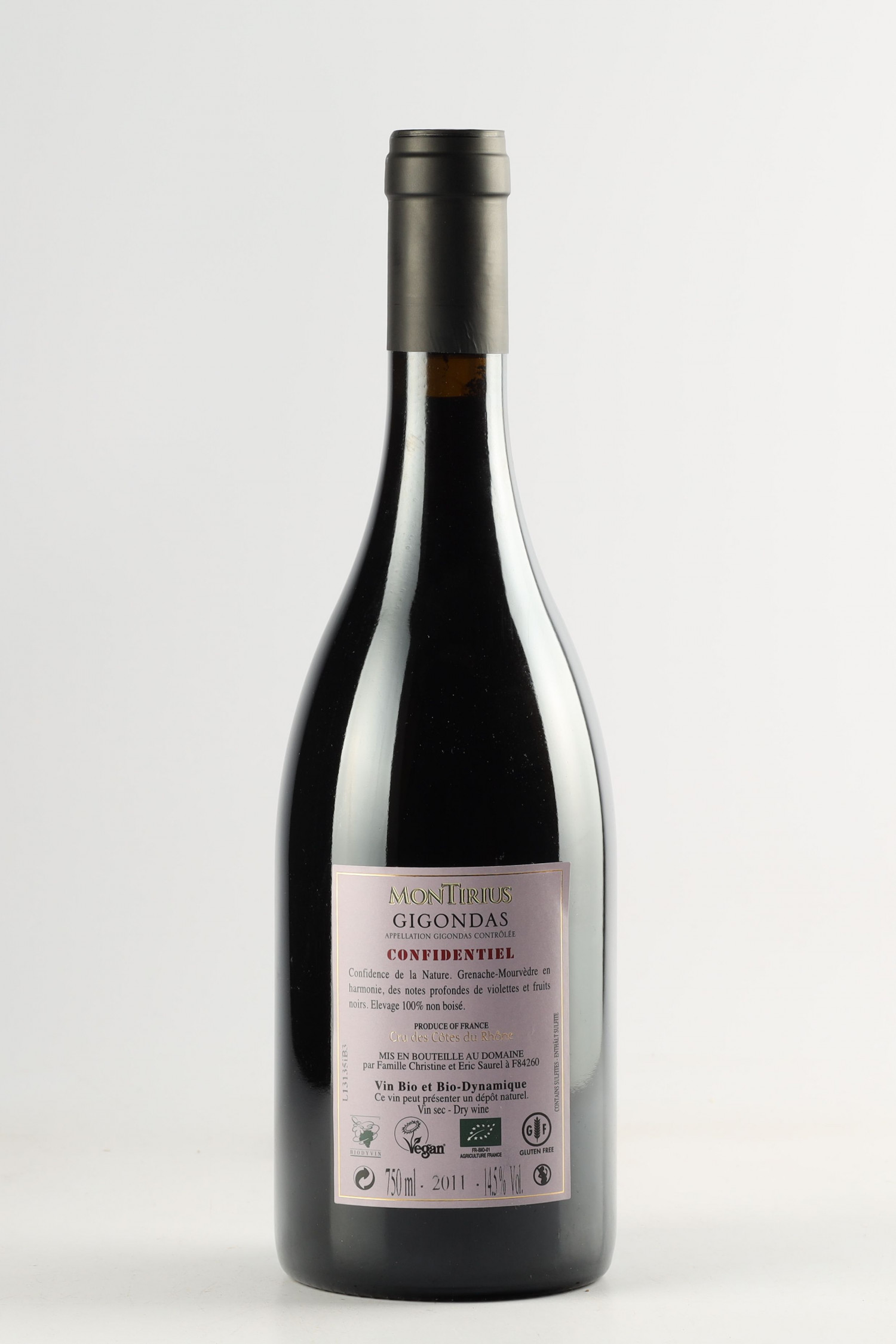 Domaine Montirius Confidentiel 2011, Gigondas