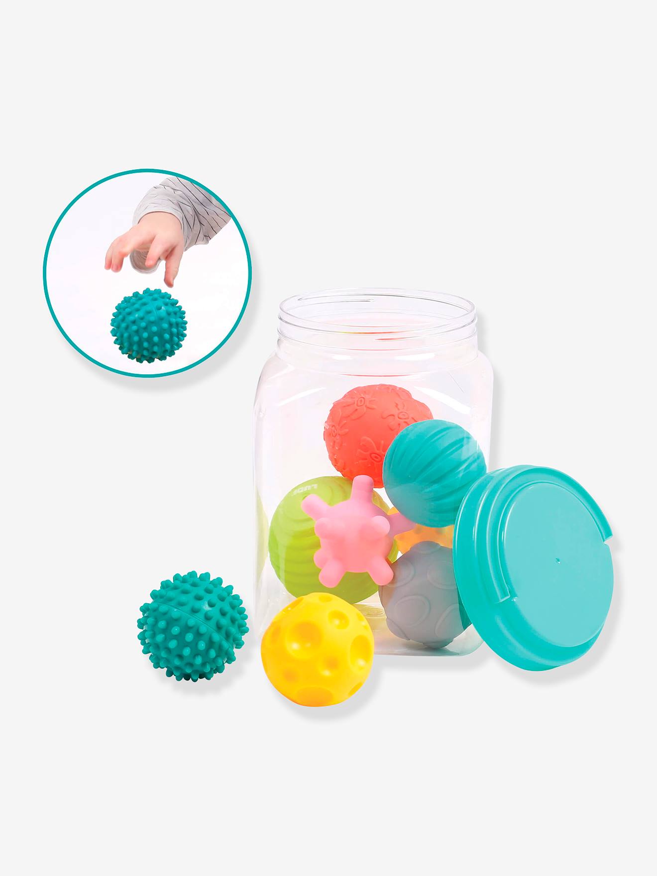 Ludi 8er-Set Baby Bälle LUDI - mehrfarbig