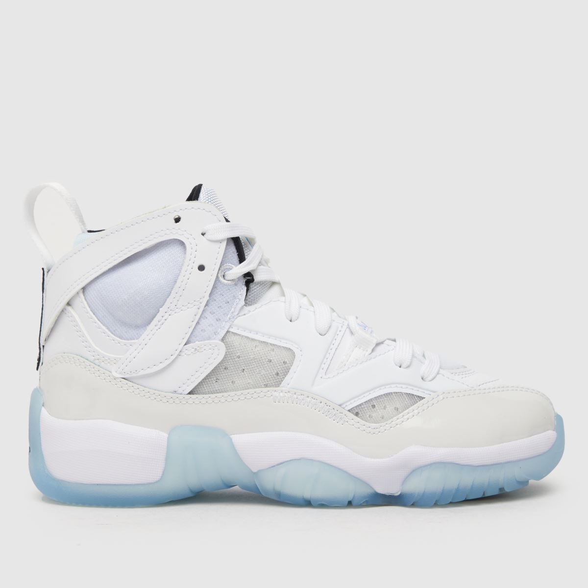 Nike Jordan vita & flerfärgade blå Jumpman tvåfärgade träningsskor för barn