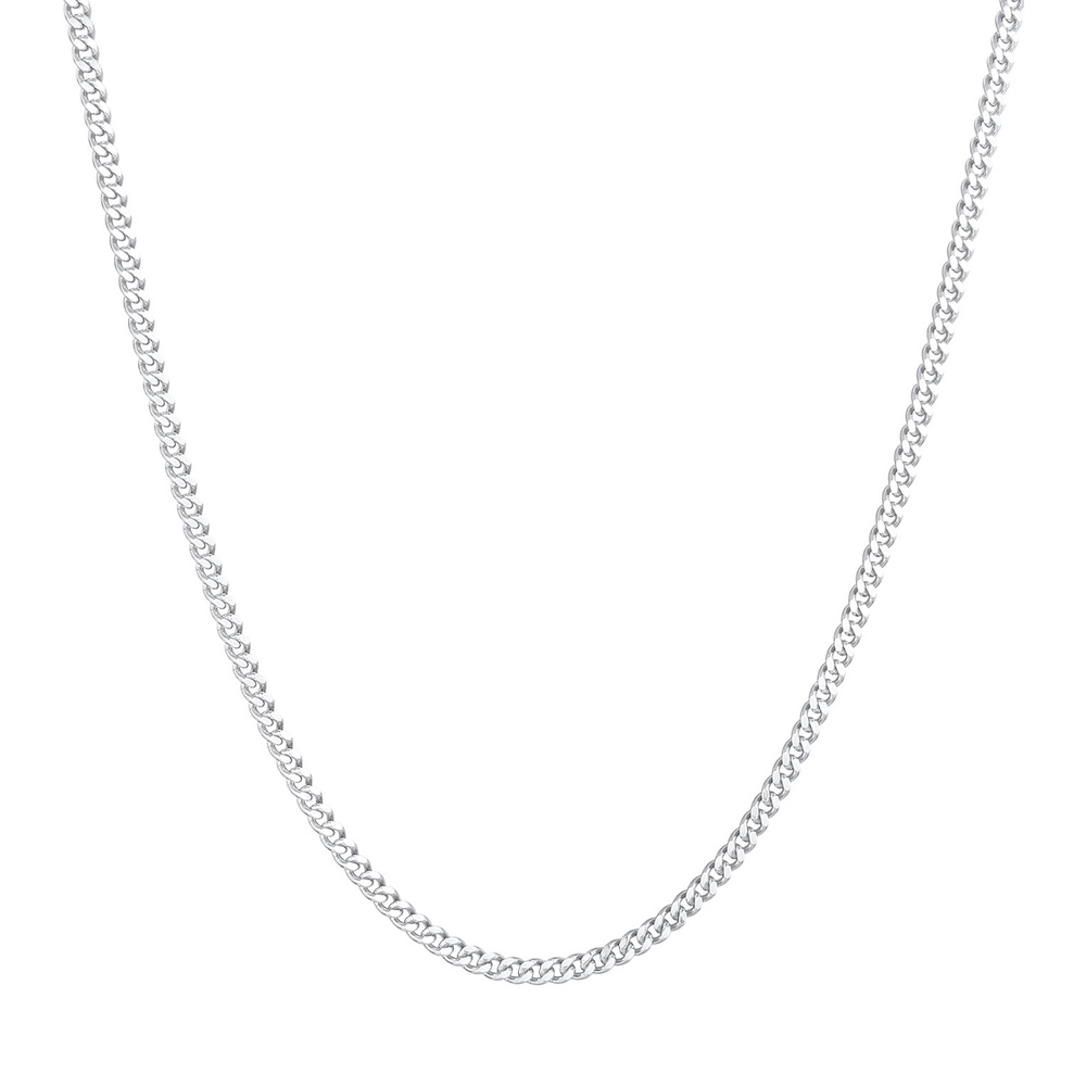 KUZZOI KUZZOI Collier Chaîne de Réservoirs Basic Minimal Massif Collier Homme - (925/100 collier