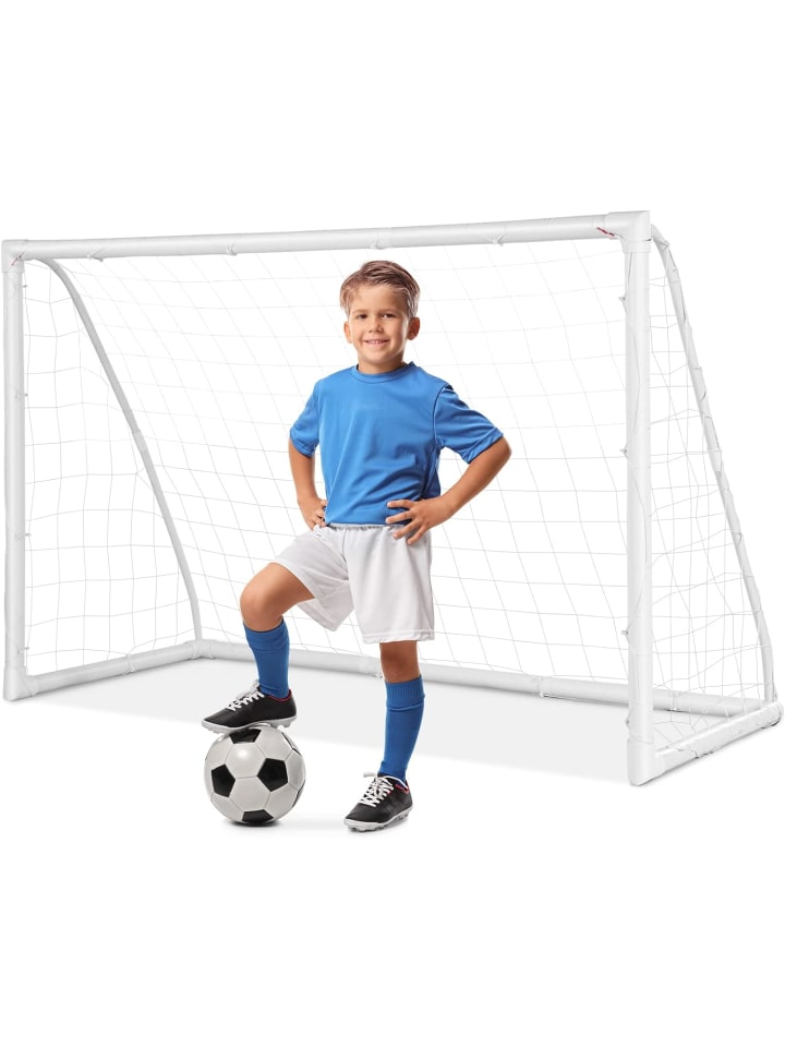 COSTWAY Fußballtor 183x120cm in Weiß günstig kaufen 180 x 120 cm