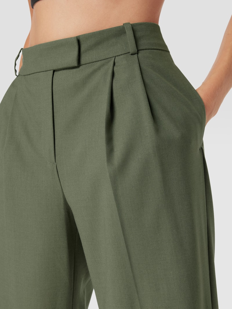 Bundfaltenhose mit Stretch-Anteil - Ana Johnson X P&C in khaki