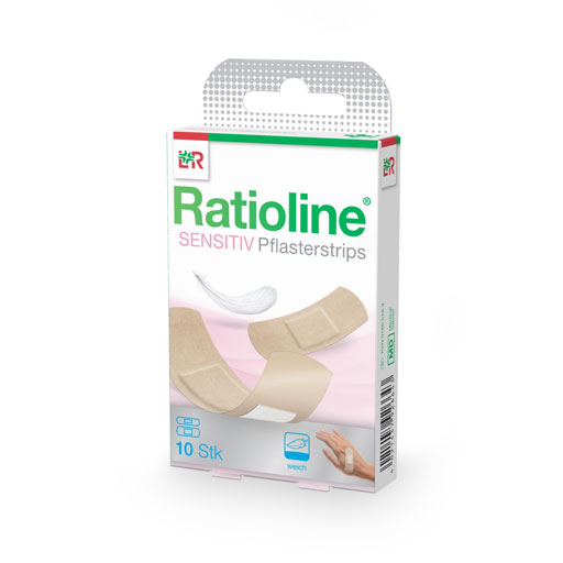 RATIOLINE sensitive Pflasterstrips in 2 Größen  10 St  Pflaster