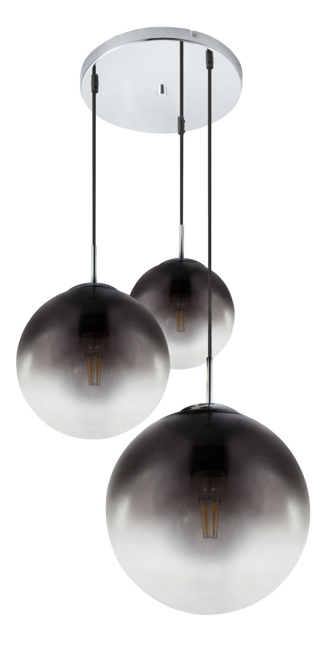 Globo Lighting - VARUS - Hängeleuchte Metall verchromt, 3x E27