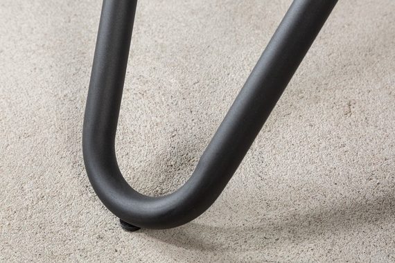riess-ambiente Esstisch ELLIPSE 120cm anthrazit / schwarz (Einzelartikel, 1-St), Keramik · Metall · rund · Industrial Design