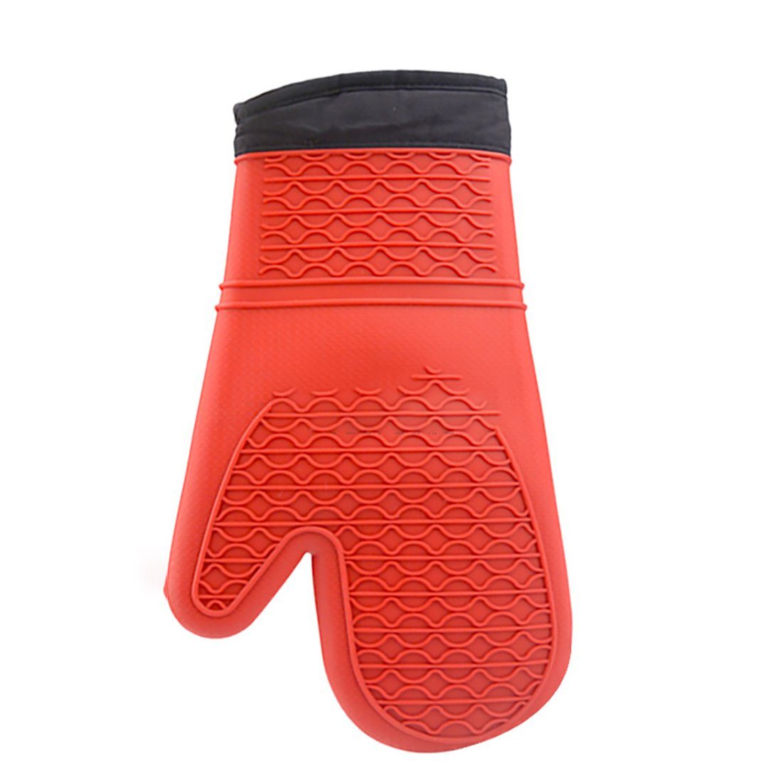 FIDDY Topfhandschuhe Hitzebeständige Ofenhandschuhe aus Silikon Küchenhandschuhe, (2-tlg., Ofenhandschuhe Dickere Silikon-Kochhandschuhe), für Mikrowelle Backen Kochen