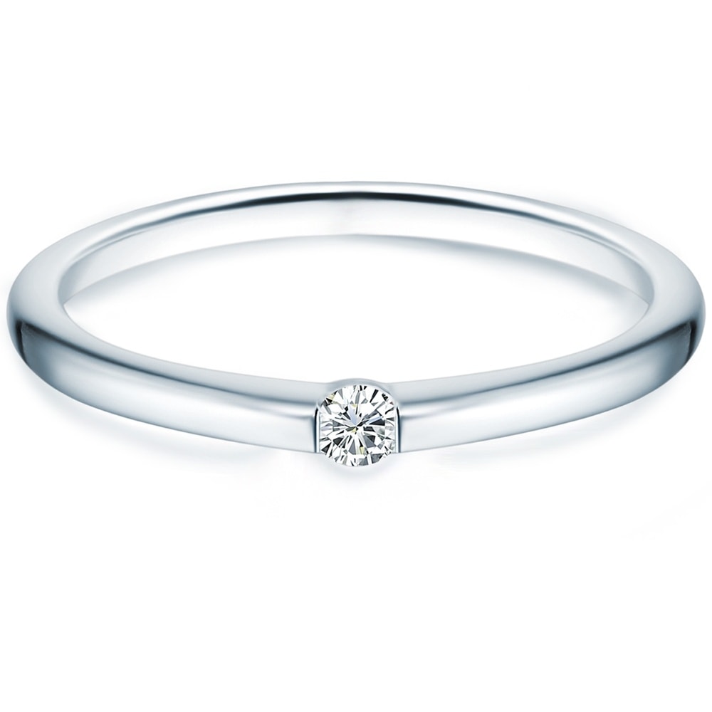 Trilani Bague en argent Argent sterling Oxyde de zirconium (CZ) en Argent Bague