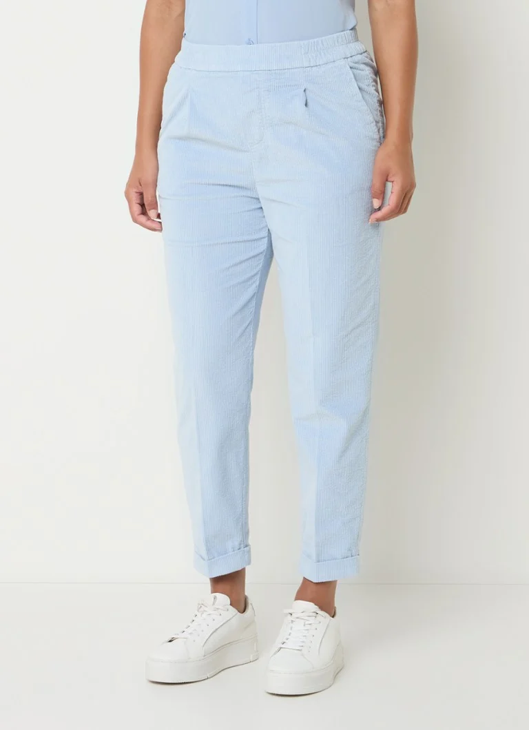 Pantaloni in velluto a coste a vita alta, affusolati e corti di Benetton