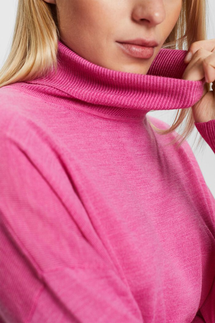Oversize Rollkragenpullover aus Wolle