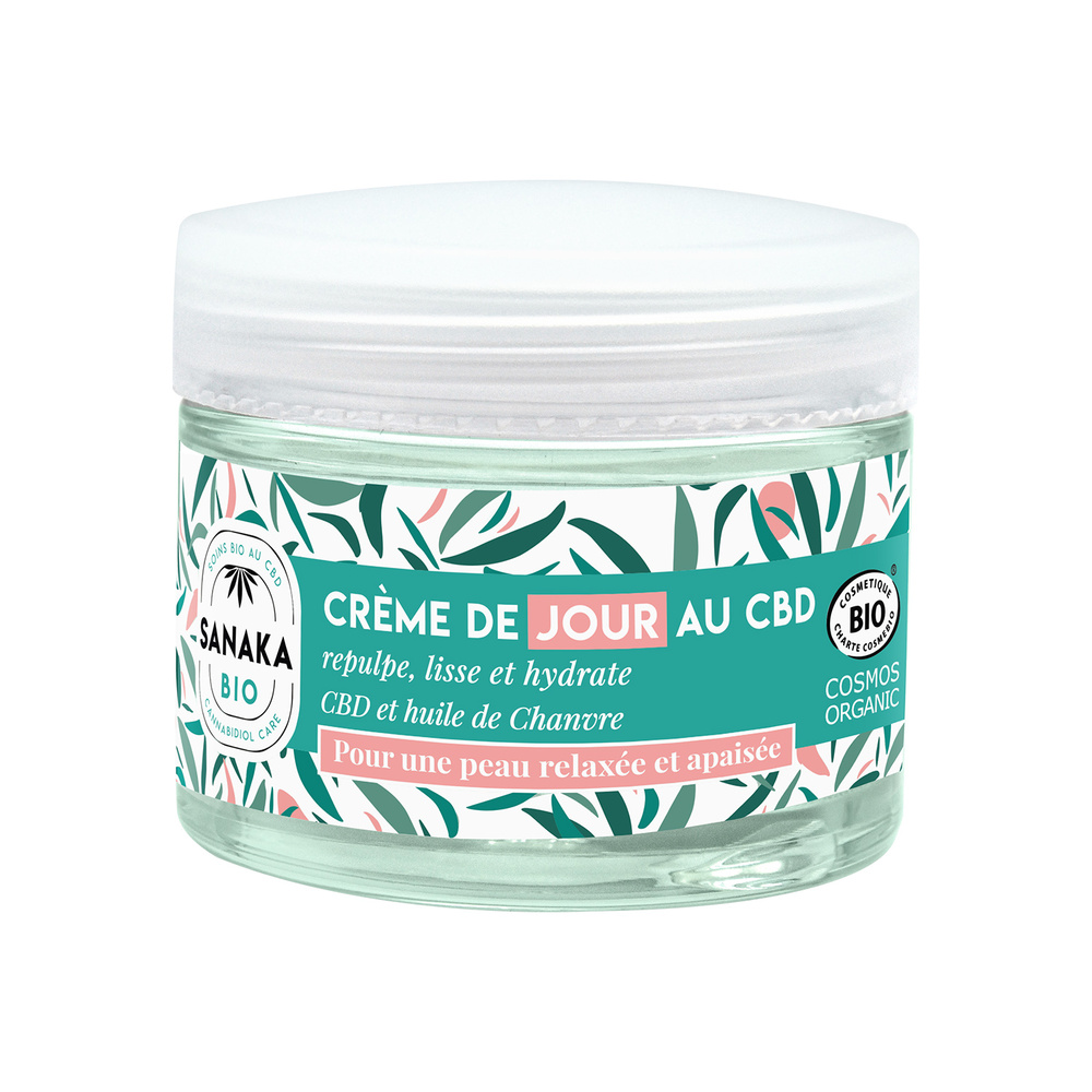 sanaka bio Crème de jour CBD & CHANVRE - CertifiéeBIO COSMOS - 50ml Crème