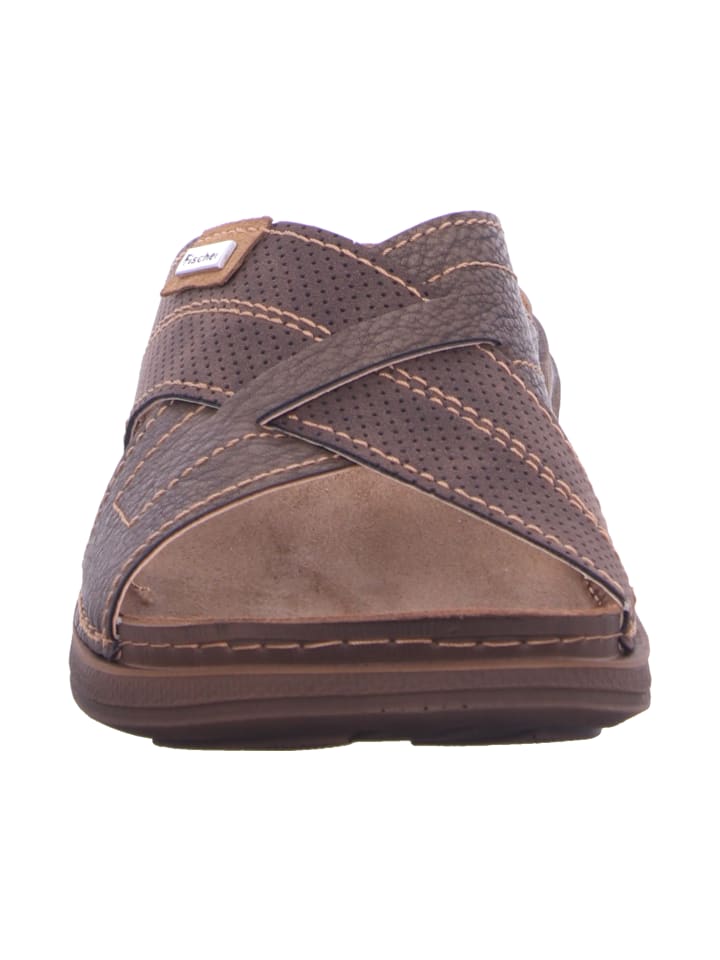 Fischer Markenschuh Pantolette in braun günstig kaufen