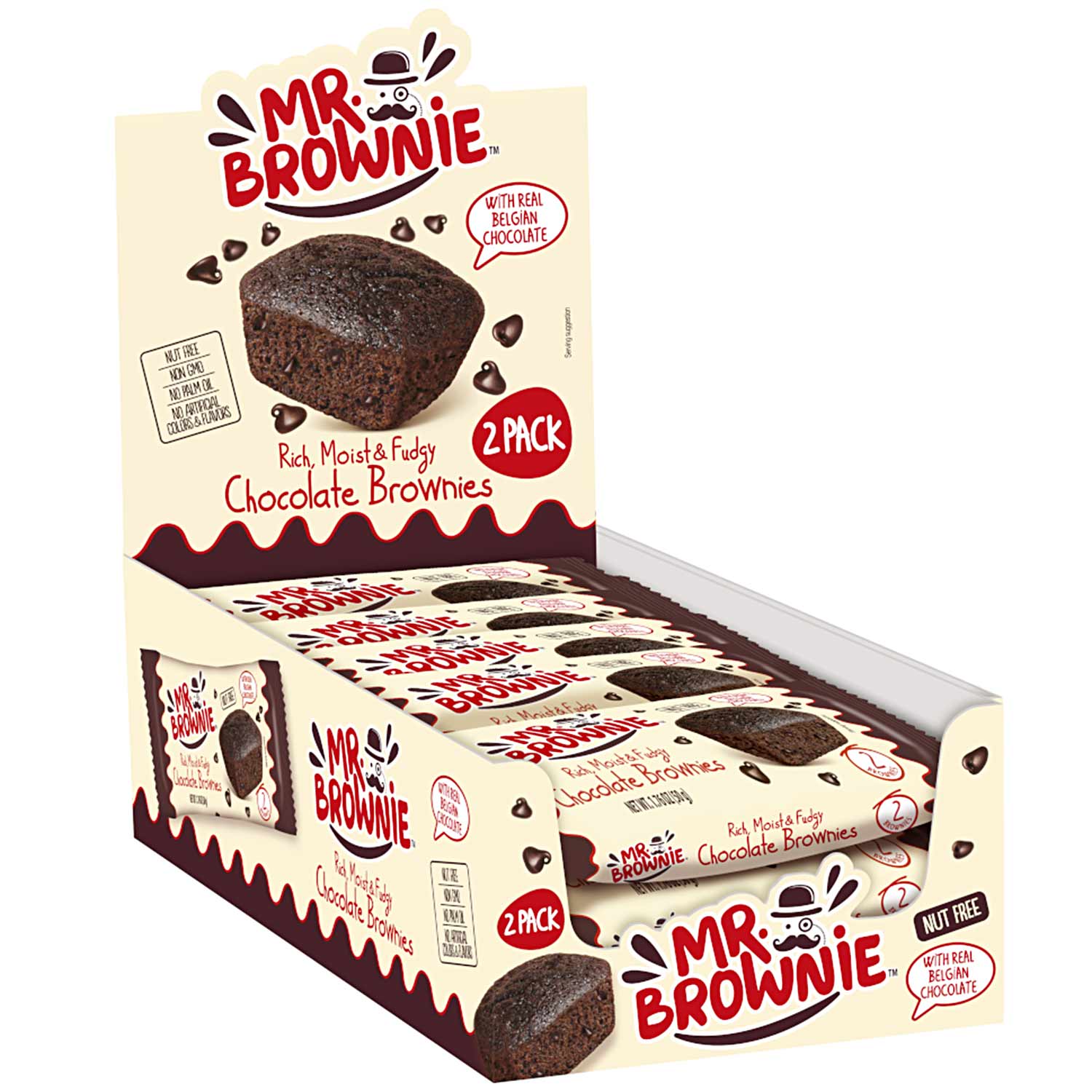 Mr. Brownie Chocolate Brownies 2x25g
