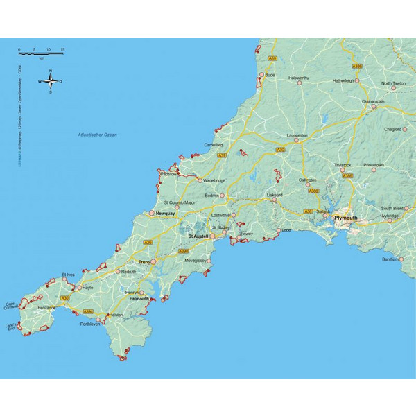 33 Wanderungen Cornwall - Wanderführer