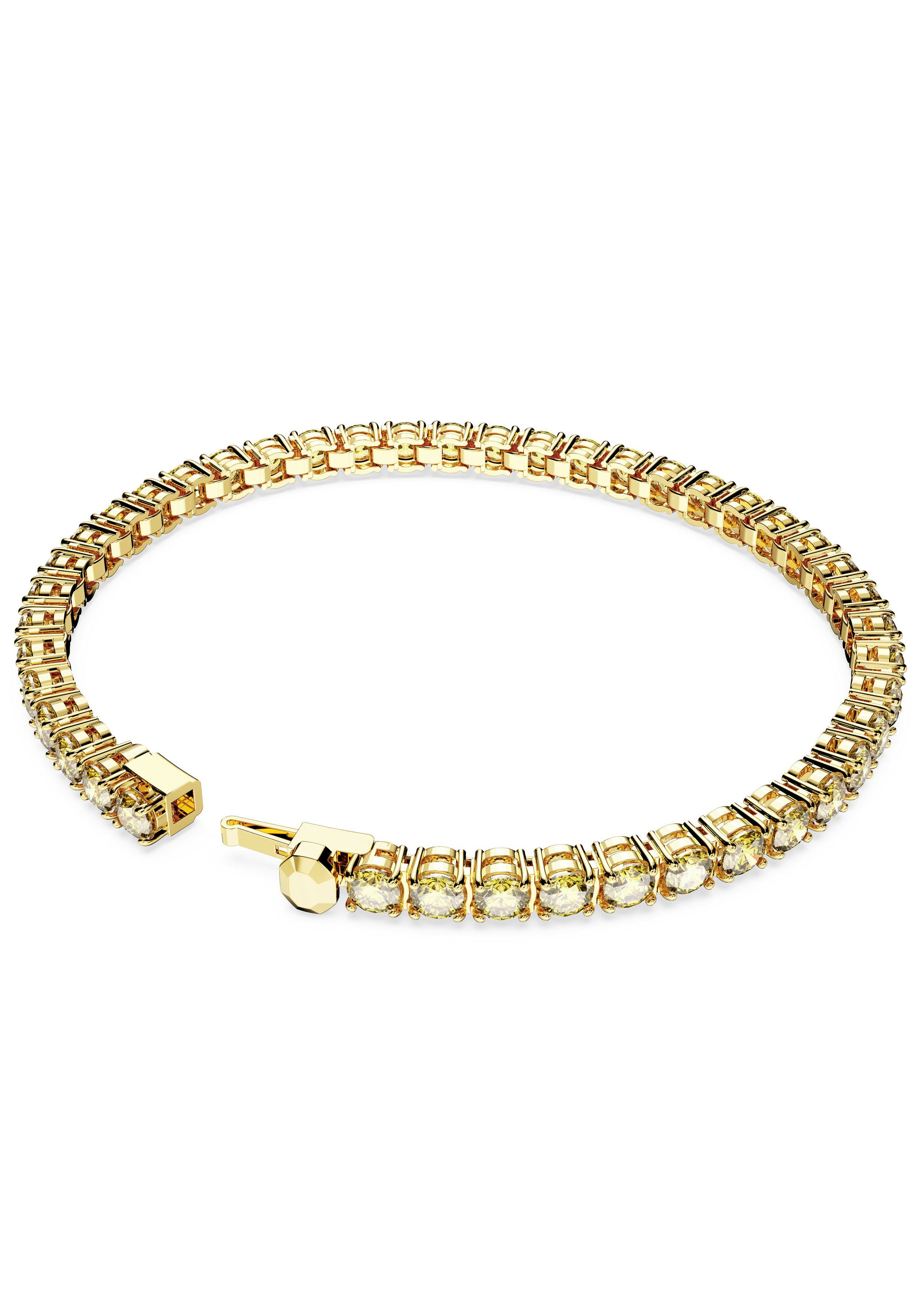 Swarovski Tennisarmband Matrix, Rundschliff, mit Swarovski® Kristall