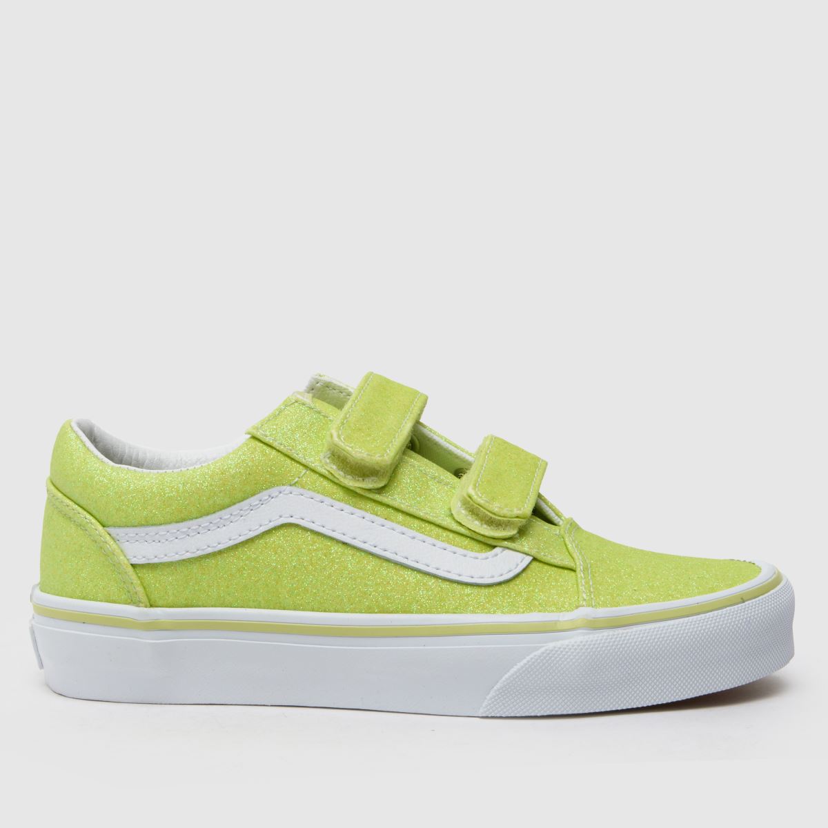 Vans lime old skool v glitter flickor junior träningsskor