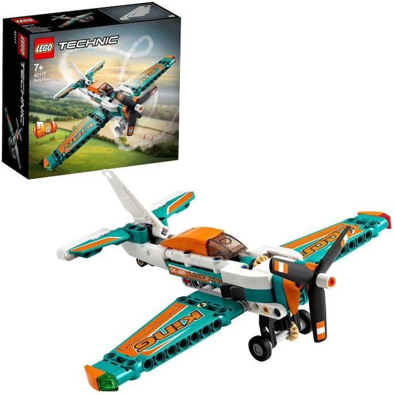 LEGO® Technic 42117 Avion de Course, Jeu de Construction, Aérien, Voltige, 7 Ans et Plus vert