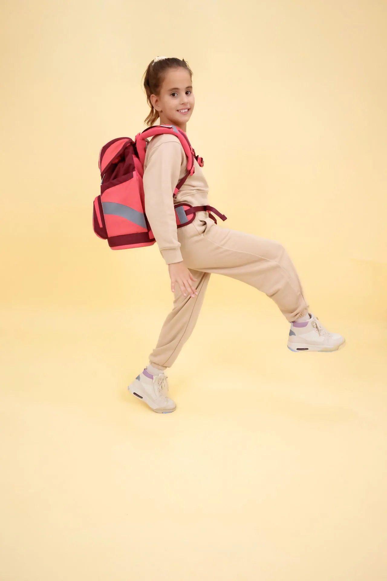 Belmil Smarty Schulranzen Set 5-teilig mit 6 Patches - Sweet Candy