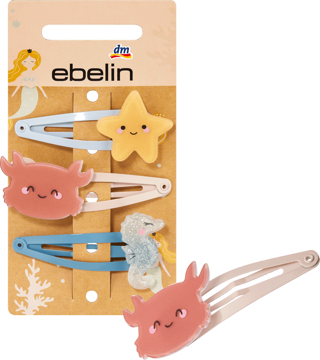 Haarclips Meerestiere, 3 St