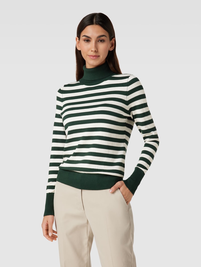 Longsleeve mit Rollkragen in bottle