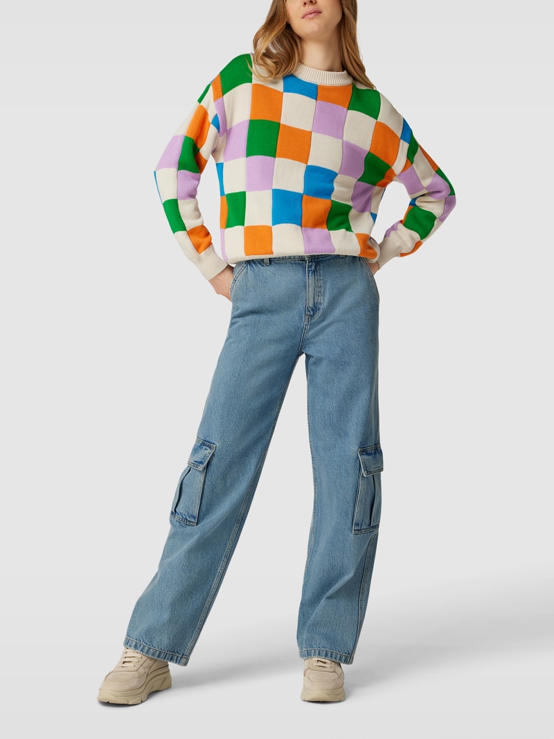 Relaxed Fit Jeans mit Cargotasche in jeans