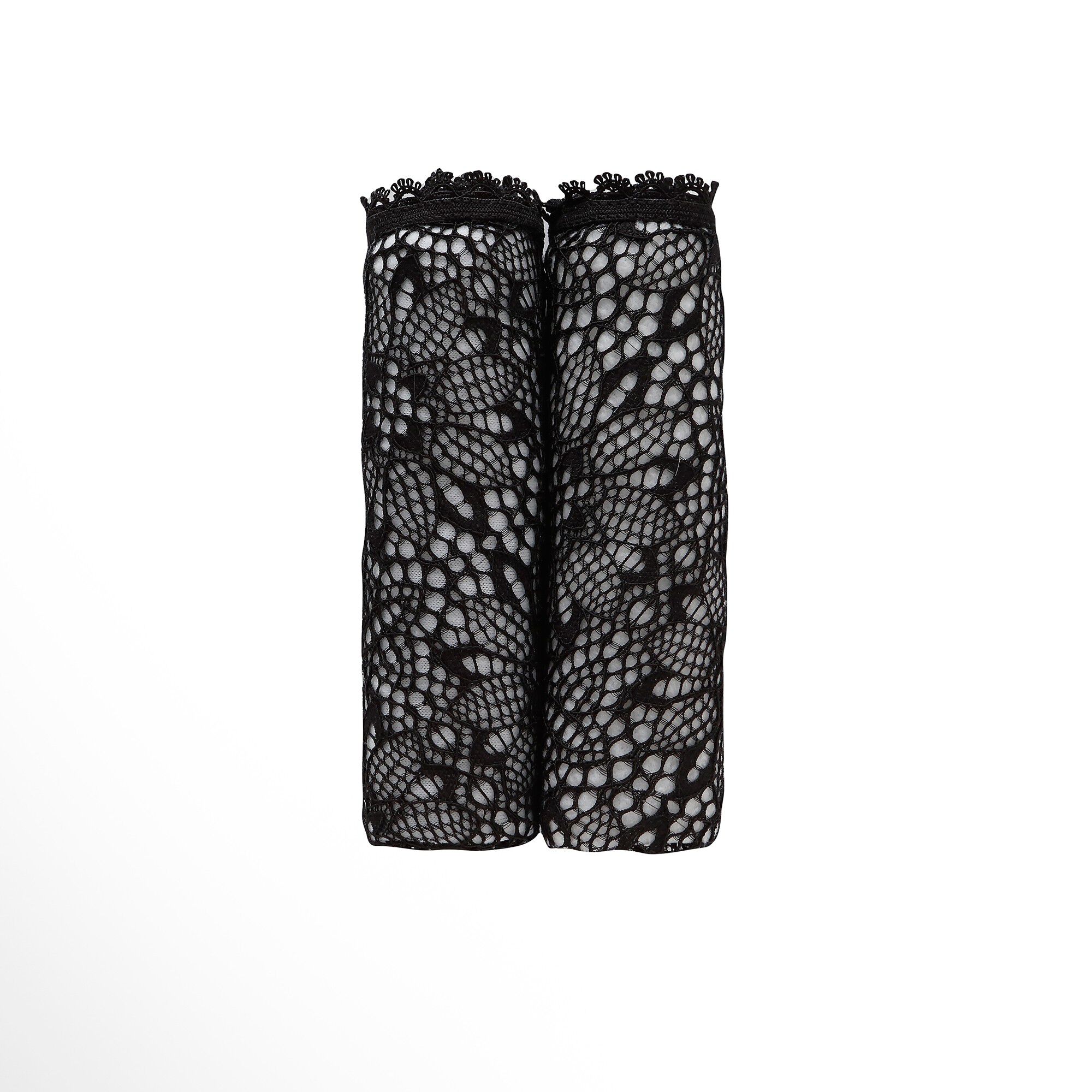 Culotte forme midi microfibre et dentelle stretch
