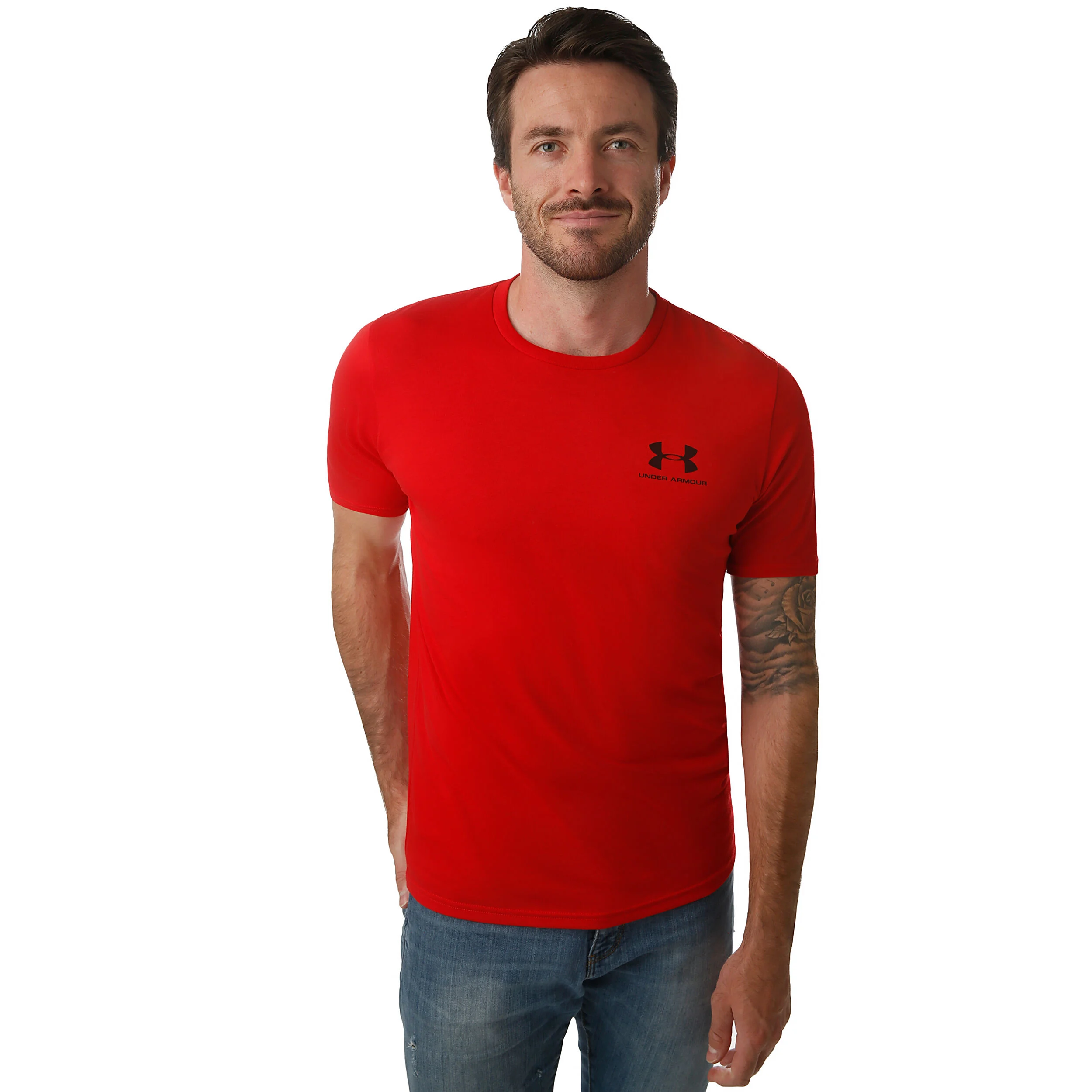 Sportstyle Left Chest T-Shirt Herren - Rot, Schwarz