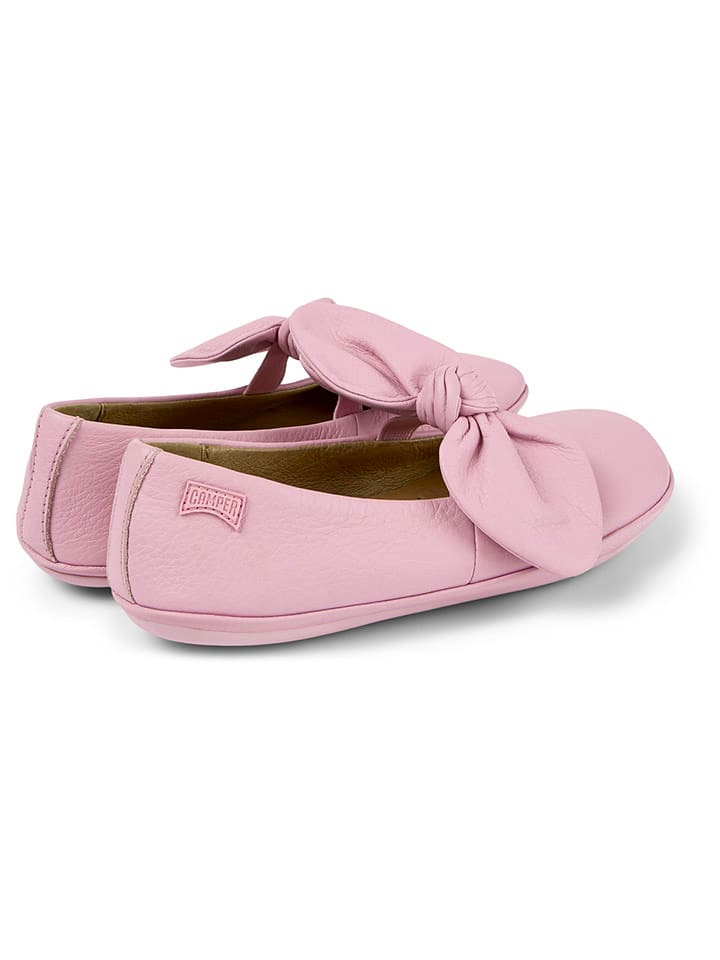 Camper Leder-Ballerinas in Rosa günstig kaufen
