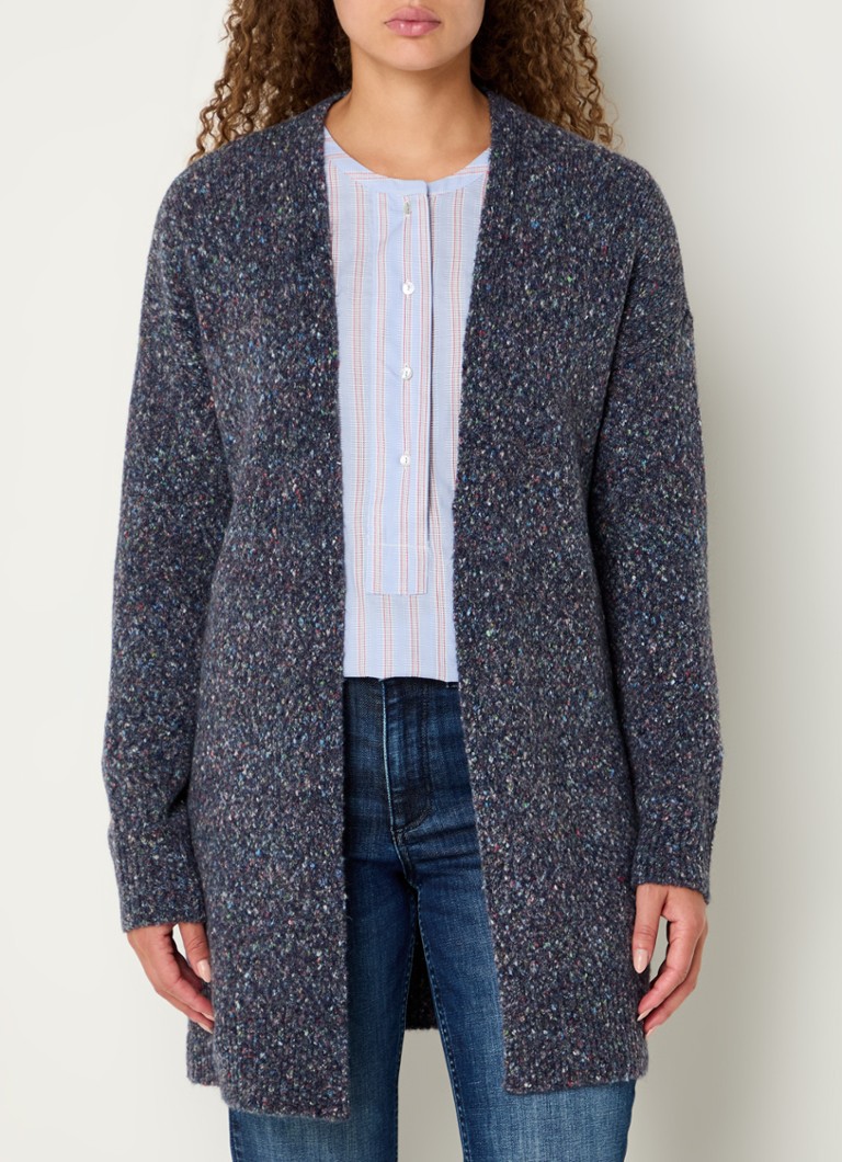River Woods Feinstrick-Weste aus Wollmischung mit Stickerei