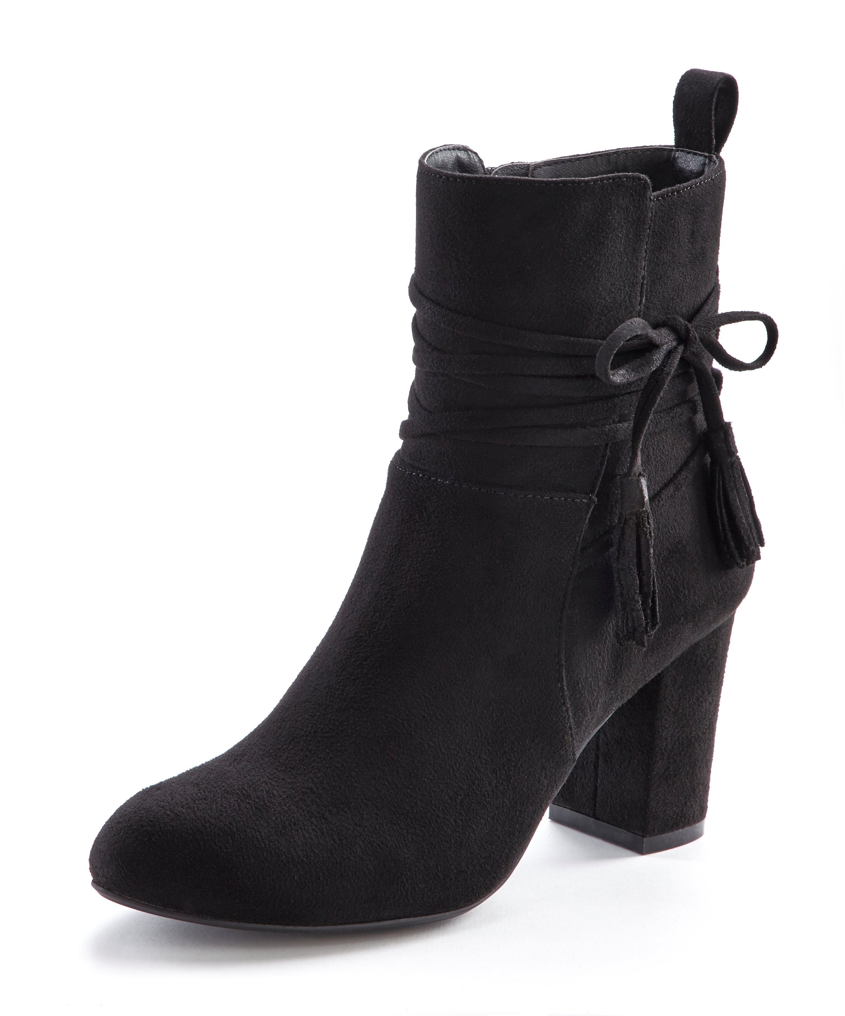 LASCANA Stiefelette, High-Heel-Stiefelette, Ankle Boots, Stiefel mit Blockabsatz