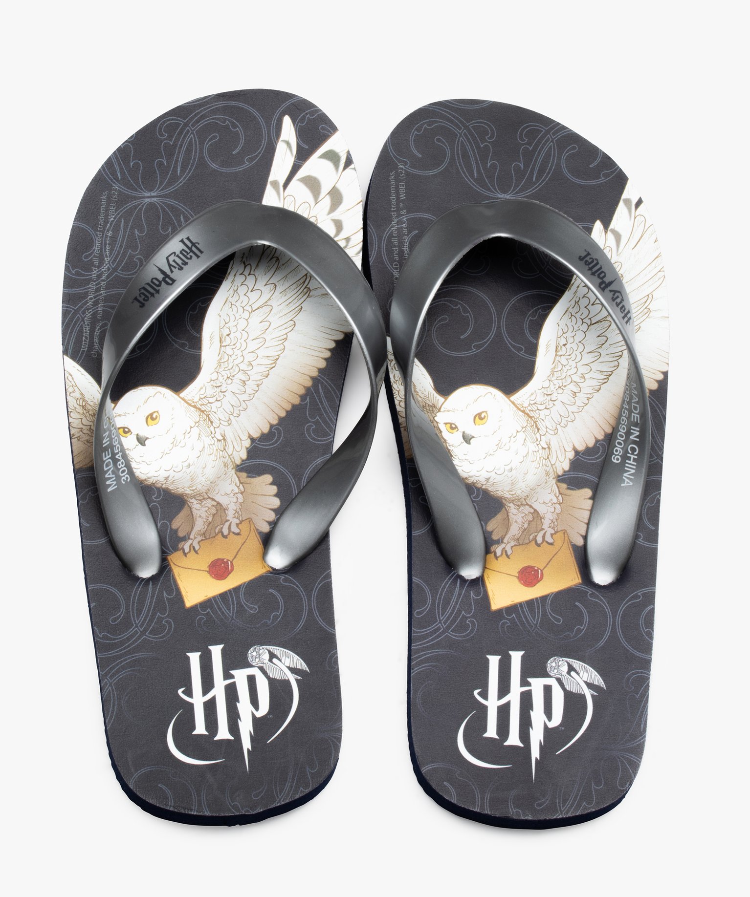 Tongs fille imprimées Hedwige – Harry Potter bleu | GEMO