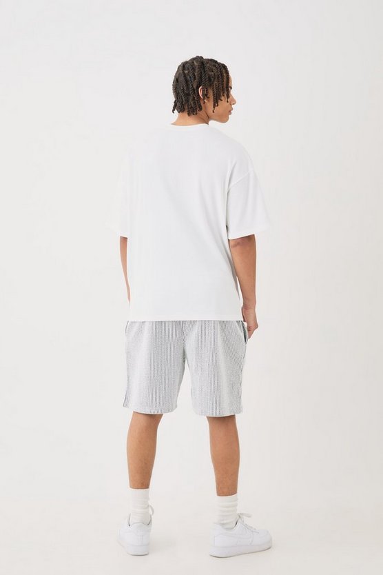 Oversize Hemd in Waffeloptik